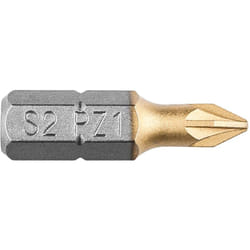 Embouts de tournevis PZ1 x 25 mm, 2 pièces.