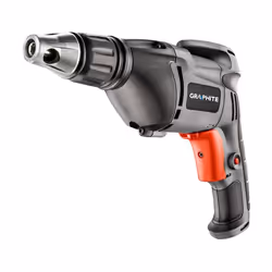 Graphite 58G791, Tournevis électrique, Poignée de pistolet, 1/4", Mandrin à libération rapide, Gris, 4500 tr/min