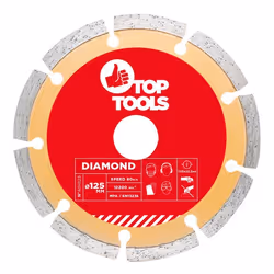 Disque diamanté 125 x 222 mm segmenté