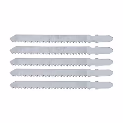 Verto 64H205, Lames de scie sauteuse, Plastique, Bois, Acier inoxydable, 10 cm, 5 pièce(s)