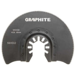 Lame semi-circulaire pour bois 85 mm, accessoire pour outils multifonctions - Graphite
