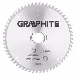 Lame de scie Widia 250 x 30 mm 100 dents pour aluminium
