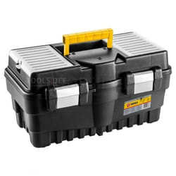 Boîte à outils - TOPEX - 19 pouces - Plastique - 2 compartiments - Noir