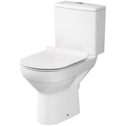 City - wc à poser avec abattant SoftClose, sortie par arrière, remplissage latéral, CleanOn, blanc K35-037 - Cersanit