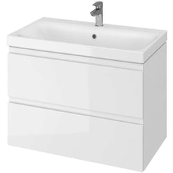 Moduo - Meuble-lavabo, 57x80x45cm, 2 tiroirs, blanc S929-008 - Cersanit