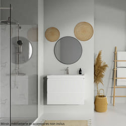 Moduo - Meuble avec lavabo, 57x80x45 cm, 2 tiroirs, blanc S801-221-DSM - Cersanit