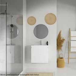 Moduo - Meuble avec lavabo, 57x60x45 cm, 2 tiroirs, blanc S801-223-DSM - Cersanit
