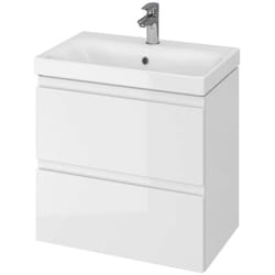 Cersanit - Moduo - Meuble avec lavabo, 57x60x38 cm, 2 tiroirs, blanc S801-227-DSM