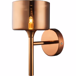 Cosmo Copenhagen Applique Cuivre, G9 | Finition : Cuivre | Matériel: Métal, Verre | Indice IP : IP20 | Hauteur : 27,5 cm | Di ...