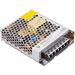 Alimentation stabilisée de 100W - 12V. Tension DC 8,5A (12V) - 0..100W Dimensions : 129 x 97,5 x 30 mm / 380 g Livré avec bor ...