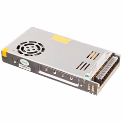 Alimentation stabilisée de 350W - 12V. Tension DC 29A (12V) - 0..350W Dimensions : 215 x 115 x 30mm -- 810g Livré avec bornie ...