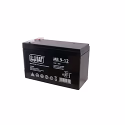 MegaBat MB 9-12, Sealed Lead Acid (VRLA), 12 V, 5 pièce(s), Noir, 9 Ah, 2,2 kg