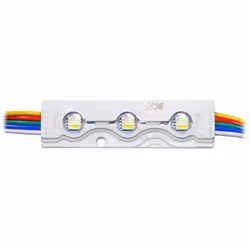 Module LED d'une puissance totale de 0,96W multicolore RGB et blanc jour 6500K. Pour le rétroéclairage de caissons lumineux t ...