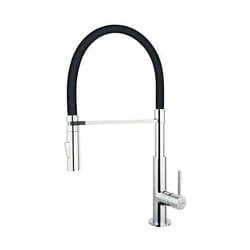 Mitigeur dévier - Novaservis - Ferro Libretto - Douchette extractible - Noir/Chrome - 500 mm hauteur