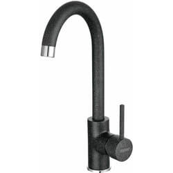 Ferro - freya Robinet mitigeur évier bec rotatif Noir Graphite