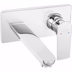 ALGEO SQUARE - ROBINET MITIGEUR ENCASTRABLE AVEC BEC DE 18 CM POUR VASQUE ET LAVABO. Ce mitigeur de vasque / lavabo existe en ...