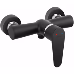 ALGEO BLACK - ROBINET MITIGEUR MURAL DE DOUCHE - NOIR MAT. La série Algeo Black se décline en différents modèles de mitigeurs ...