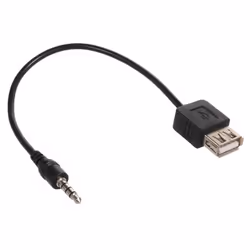 Maclean MCTV-693 câble audio 0,23 m 3,5mm USB Type-A Noir