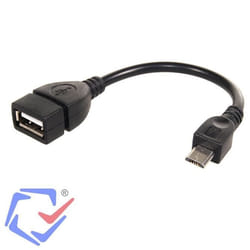 Câble USB OTG - Maclean - MCTV-696 - Adaptateur microUSB - Connecte souris et clavier - Noir
