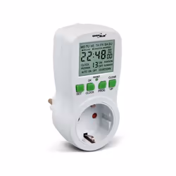 Minuterie numérique - GreenBlue - GB107G - Programmable - Grand écran LCD - 16 programmes