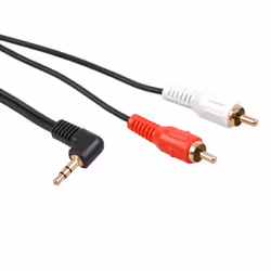 Maclean MCTV-824, 2 x RCA, Mâle, 3,5mm, Mâle, 1 m, Noir, Rouge, Blanc