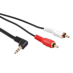 Câble Audio - Mctv - 825 - Jack 3.5 mm Coudé - 2 RCA - 3 m