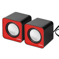 Audiocore AC870 R haut-parleur 2-voies Gris, Rouge Avec fil 3 W
