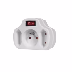 Maclean MCE142, Intérieure, Type E, Blanc, 3 sortie(s) CA, 250 V, 3500 W