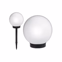 Greenblue 46572, Piedestal extérieur/Lampadaire, Noir, Blanc, IP44, camping, Jardin, Fixation au plancher, LED