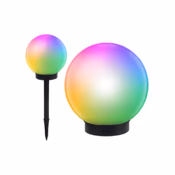 Greenblue 46576, Piedestal extérieur/Lampadaire, Noir, Blanc, IP44, camping, Jardin, Patio, Fixation au plancher, LED