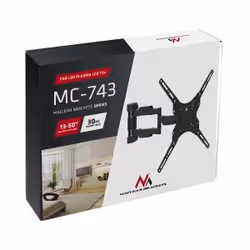 Maclean MC-743 support pour téléviseur 50" Noir