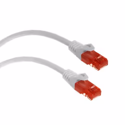 Câble patchcord RJ45 Cat6 UTP Ethernet 1 m blanc Maclean MCTV-301W