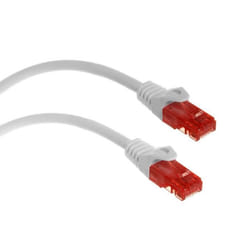 Câble patchcord RJ45 Cat6 UTP Ethernet 1 m blanc Maclean MCTV-301W
