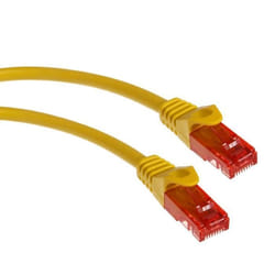 Câble patchcord RJ45 Ethernet UTP CAT6 LAN PRO 2m jaune Maclean MCTV-302 Y