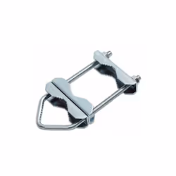 Pack de 2 pinces en U pour mât 1800226 Double serre-mât pour le montage du mât satellite dans le prolongement vertical ou hor ...