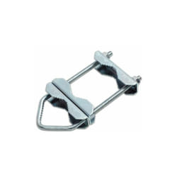 Pack de 2 pince pour Mât Double serrage Megasat en acier - Collier de Fixation pour Mât - Colliers en u 38mm à 63mm