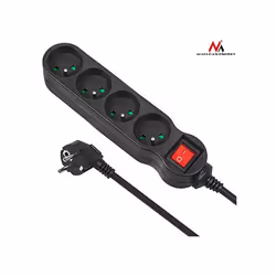 Bloc multiprise - Maclean Energy - MCE181 - 4 prises - Interrupteur éclairé - 2300W - 3 m