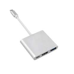 Maclean MCTV-840 adaptateur graphique USB 4096 x 2304 pixels Argent