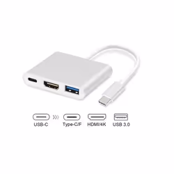 Maclean MCTV-840 adaptateur graphique USB 4096 x 2304 pixels Argent