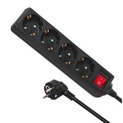 Rallonge multiprise - Maclean - MCE196G - 4 prises - 3m - 3500W