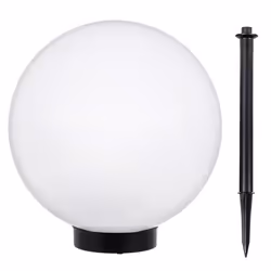 Lampe solaire LED extérieure sur pied blanche 25x25x58 GreenBlue GB166