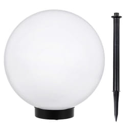 Lampe solaire LED extérieure sur pied blanche 25x25x58 GreenBlue GB166