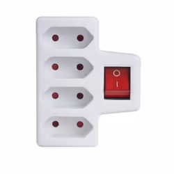 Maclean MCE217 adaptateur prise d'alimentation Type E (FR) Blanc