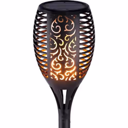 Lampe torche flamme solaire GreenBlue GB 156 - Effet flamme réaliste - Étanche et durable