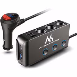 Maclean MCE218, Auto, Allume-cigare, 3,1 V, Noir