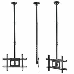 Support TV plafond - Maclean - 23-100 pouces - Charge max 50 kg - Inclinaison +5 à -25° - Métal