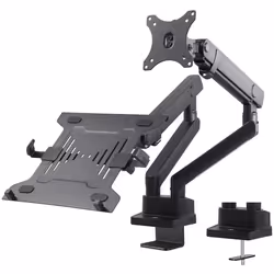 Double support décran - Maclean - MC-813 - VESA 75x75 100x100 - 17-32 pouces - Noir