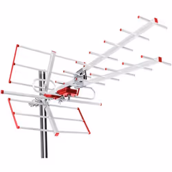 Antenne directionnelle Maclean MCTV-855 TV DVB-T2 HEVC combo UHF VHF filtre LTE