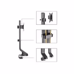 Maclean MC-853 support pour téléviseur 32" Noir