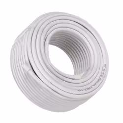 Maclean MCTV-470 câble coaxial RG-6/U 25 m Blanc